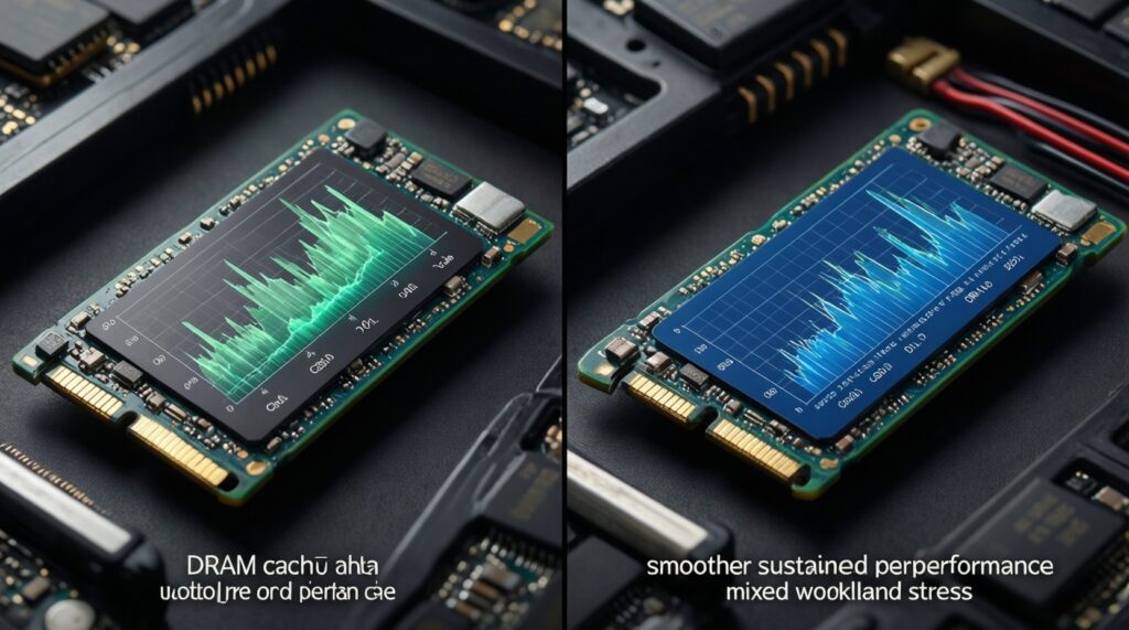 วิธีเลือก SSD ให้เหมาะ: DRAM/DRAMless, TLC/QLC, และเรื่องความทนทาน (TBW) - иллюстрация
