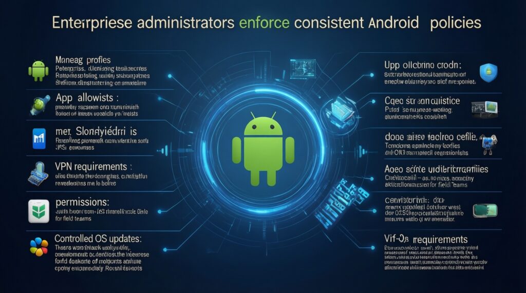 - Android เวอร์ชันใหม่: ฟีเจอร์ความปลอดภัยและความเป็นส่วนตัวที่ควรรู้ - иллюстрация