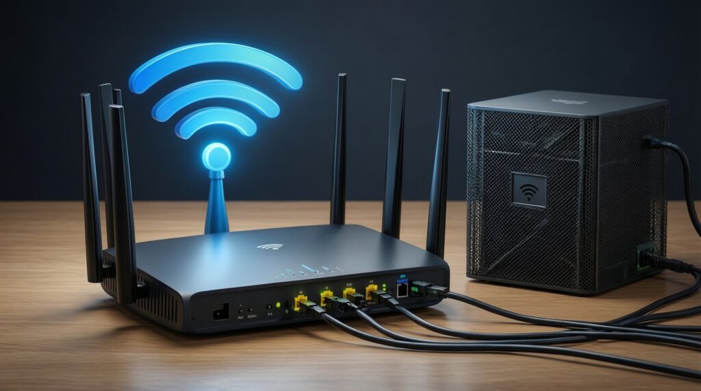 การอัปเกรด Wi‑Fi 6E/7 คุ้มไหม: อุปกรณ์ที่ต้องมีและความเร็วที่ได้จริง - иллюстрация